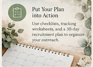 Put your plan into action